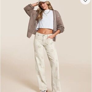 Hidden Blake Camo Print Dad Jeans